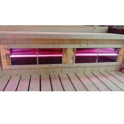 SAUNA OGRODOWA KOMBO FIŃSKA - INFRARED BECZKA VANTA 4-6 OSOBOWA 200x200 CM
