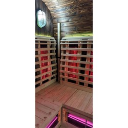 SAUNA OGRODOWA KOMBO FIŃSKA - INFRARED BECZKA VANTA 4-6 OSOBOWA 200x200 CM