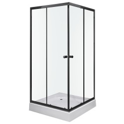 Kabina prysznicowa Olga SQ 80 BLACK (z brodzikiem)