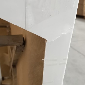 Brodzik półokrągły 80x80 SXL01A white biały syfon 15cm głęboki wysoki uszkodzony