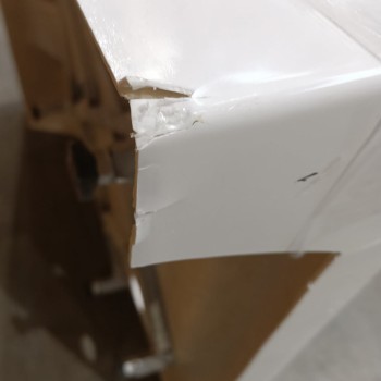 Brodzik półokrągły 80x80 SXL01A white biały syfon 15cm głęboki wysoki uszkodzony