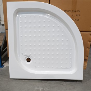 Brodzik półokrągły 80x80 SXL01A white biały syfon 15cm głęboki wysoki uszkodzony