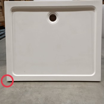 Brodzik prostokątny 120x100 ST06C white biały syfon 5cm slim uszkodzony