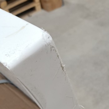 Brodzik prostokątny 120x100 ST06C white biały syfon 5cm slim uszkodzony
