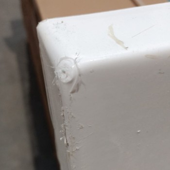 Brodzik prostokątny 120x100 ST06C white biały syfon 5cm slim uszkodzony