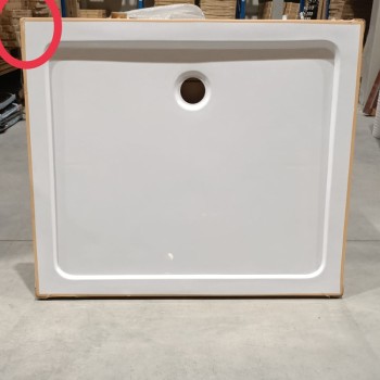 Brodzik prostokątny 120x100 ST06C white biały syfon 5cm slim uszkodzony 2