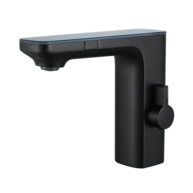 BATERIA ŁAZIENKOWA BEZDOTYKOWA F14-BL CZARNA LCD BATERIA ŁAZIENKOWA BEZDOTYKOWA F14-BL CZARNA LCD