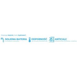 BATERIA ŁAZIENKOWA PRYSZNICOWA T207A CHROM