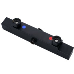 BATERIA ŁAZIENKOWA PRYSZNICOWA T207B CZARNA