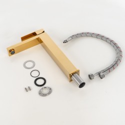 BATERIA ŁAZIENKOWA UMYWALKOWA F211HC ZŁOTA