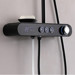 BATERIA PRYSZNICOWA ŁAZIENKOWA T700-BL CZARNA LCD
