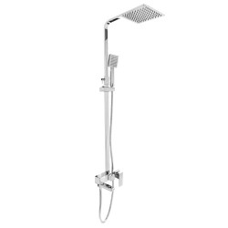 BATERIA PRYSZNICOWA ŁAZIENKOWA Z DESZCZOWNICĄ F170A CHROM