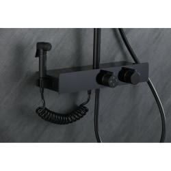 BATERIA PRYSZNICOWA NATYNKOWA F10B CZARNA LCD