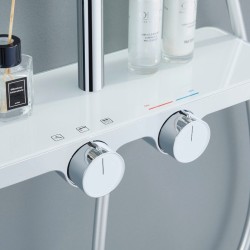 BATERIA PRYSZNICOWA Z DESZCZOWNICĄ F13A CHROM