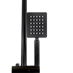 BATERIA PRYSZNICOWA Z TERMOSTATEM I DESZCZOWNICĄ T151B CZARNA