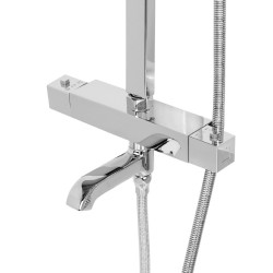 BATERIA PRYSZNICOWA Z TERMOSTATEM I DESZCZOWNICĄ T154A CHROM