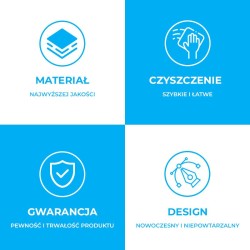 BATERIA PRYSZNICOWA Z TERMOSTATEM T201B CZARNY