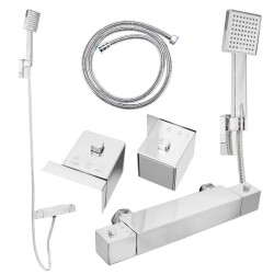 BATERIA PRYSZNICOWA Z TERMOSTATEM T202A CHROM