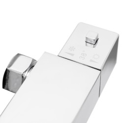 BATERIA PRYSZNICOWA Z TERMOSTATEM T202A CHROM
