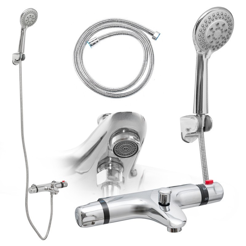 BATERIA PRYSZNICOWA Z TERMOSTATEM T205 CHROM BATERIA PRYSZNICOWA Z TERMOSTATEM T205 CHROM