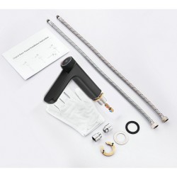 BATERIA UMYWALKOWA ŁAZIENKOWA F06-BL CZARNA LCD