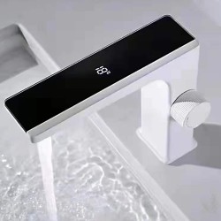 BATERIA UMYWALKOWA ŁAZIENKOWA F11-WH-BL BIAŁO/CZARNA LCD