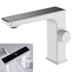 BATERIA UMYWALKOWA ŁAZIENKOWA F11-WH-BL BIAŁO/CZARNA LCD