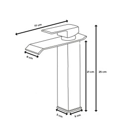 BATERIA UMYWALKOWA ŁAZIENKOWA F303HB CZARNY