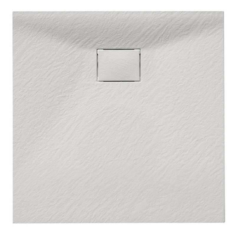 BRODZIK PRYSZNICOWY KAMIENNY KWADRATOWY SLIM JUKO BIAŁY 80x80 CM BRODZIK PRYSZNICOWY KAMIENNY KWADRATOWY SLIM JUKO BIAŁY 80x80 CM