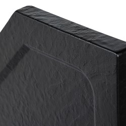 BRODZIK PRYSZNICOWY KAMIENNY PIĘCIOKĄTNY SLIM RAVE CZARNY 100x100 CM