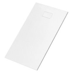 BRODZIK PRYSZNICOWY KAMIENNY PROSTOKĄTNY SLIM JUKO BIAŁY 130x90 CM