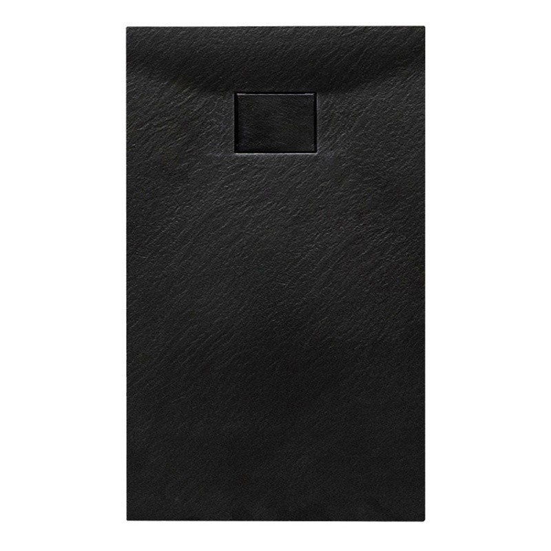 BRODZIK PRYSZNICOWY KAMIENNY PROSTOKĄTNY SLIM JUKO CZARNY 100x80 CM BRODZIK PRYSZNICOWY KAMIENNY PROSTOKĄTNY SLIM JUKO CZARNY 100x80 CM