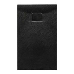 BRODZIK PRYSZNICOWY KAMIENNY PROSTOKĄTNY SLIM JUKO CZARNY 120x70 CM