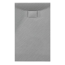 BRODZIK PRYSZNICOWY KAMIENNY PROSTOKĄTNY SLIM JUKO SZARY 100x80 CM