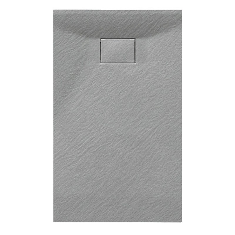 BRODZIK PRYSZNICOWY KAMIENNY PROSTOKĄTNY SLIM JUKO SZARY 100x80 CM BRODZIK PRYSZNICOWY KAMIENNY PROSTOKĄTNY SLIM JUKO SZARY 100x80 CM