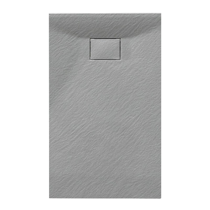 BRODZIK PRYSZNICOWY KAMIENNY PROSTOKĄTNY SLIM JUKO SZARY 90x80 CM BRODZIK PRYSZNICOWY KAMIENNY PROSTOKĄTNY SLIM JUKO SZARY 90x80 CM