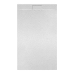 BRODZIK PRYSZNICOWY KAMIENNY PROSTOKĄTNY SLIM MIKO BIAŁY 110x80 CM