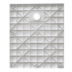 BRODZIK PRYSZNICOWY KAMIENNY PROSTOKĄTNY SLIM RIKO BIAŁY 100x80 CM
