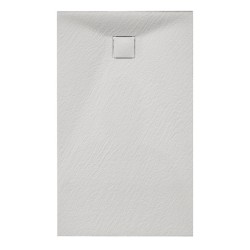 BRODZIK PRYSZNICOWY KAMIENNY PROSTOKĄTNY SLIM RIKO BIAŁY 90x70 CM