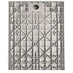 BRODZIK PRYSZNICOWY KAMIENNY PROSTOKĄTNY SLIM RIKO CZARNY 150x90 CM
