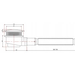 BRODZIK PRYSZNICOWY PÓŁOKRĄGŁY SLIM ST01C BIAŁY 100x100 CM