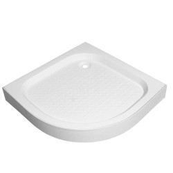 BRODZIK PRYSZNICOWY PÓŁOKRĄGŁY WYSOKI SXL01A BIAŁY 80x80 CM