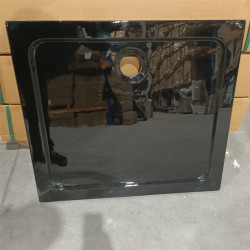 BRODZIK PRYSZNICOWY PROSTOKĄTNY SLIM ST03E CZARNY WADLIWY 26 90x80 CM