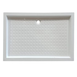 BRODZIK PRYSZNICOWY PROSTOKĄTNY WYSOKI SXL04D BIAŁY 130x90 CM