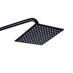 DESZCZOWNICA PRYSZNICOWA SLIM R01B CZARNA 20x20 CM