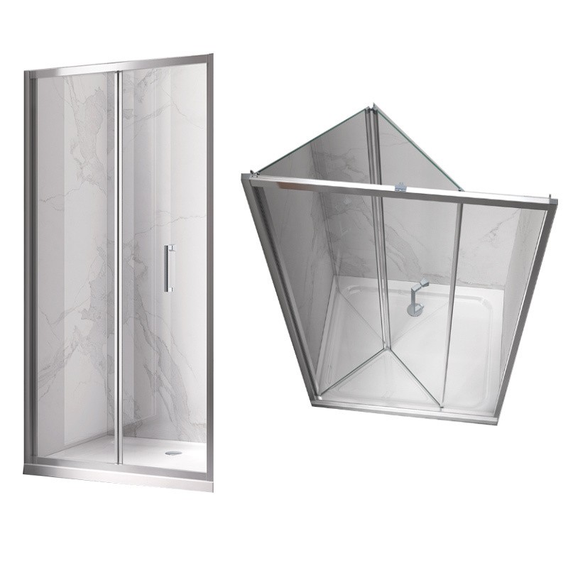 DRZWI PRYSZNICOWE KZ11E CHROM 120 CM 6 MM DRZWI PRYSZNICOWE KZ11E CHROM 120 CM 6 MM