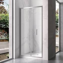 DRZWI PRYSZNICOWE KZ11E CHROM 120 CM 6 MM