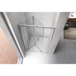DRZWI PRYSZNICOWE KZ11E CHROM 120 CM 6 MM