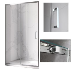 DRZWI PRYSZNICOWE KZ14B CHROM 105-110 CM 6 MM