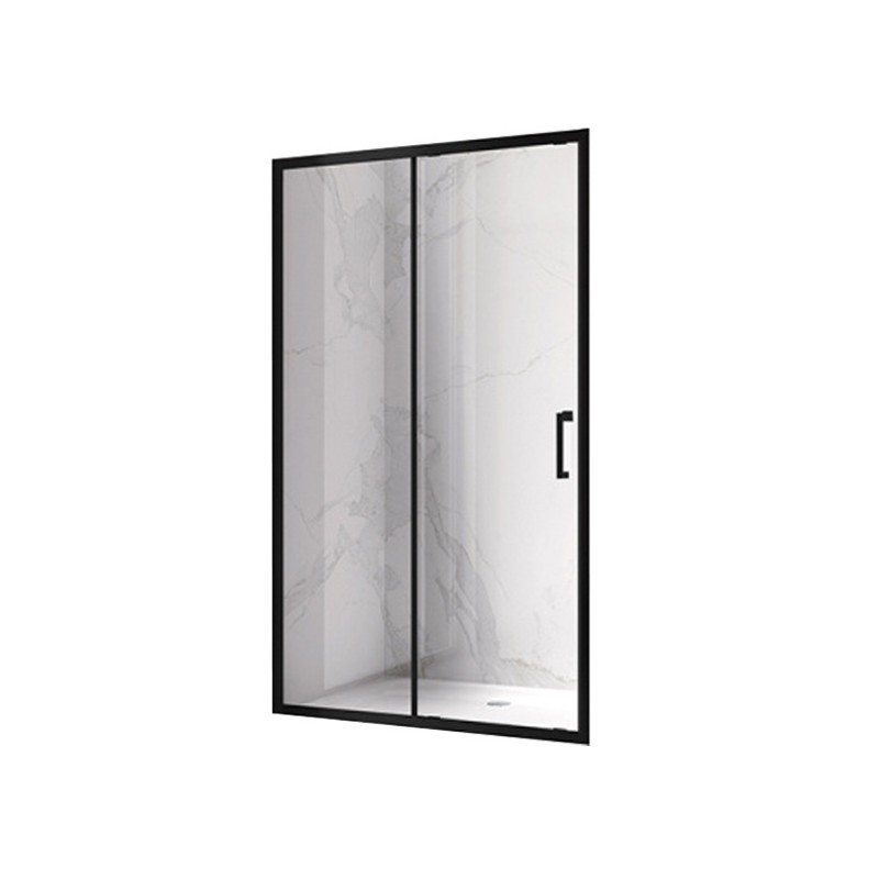 DRZWI PRYSZNICOWE KZ14C CZARNE 115-120 CM 6 MM DRZWI PRYSZNICOWE KZ14C CZARNE 115-120 CM 6 MM